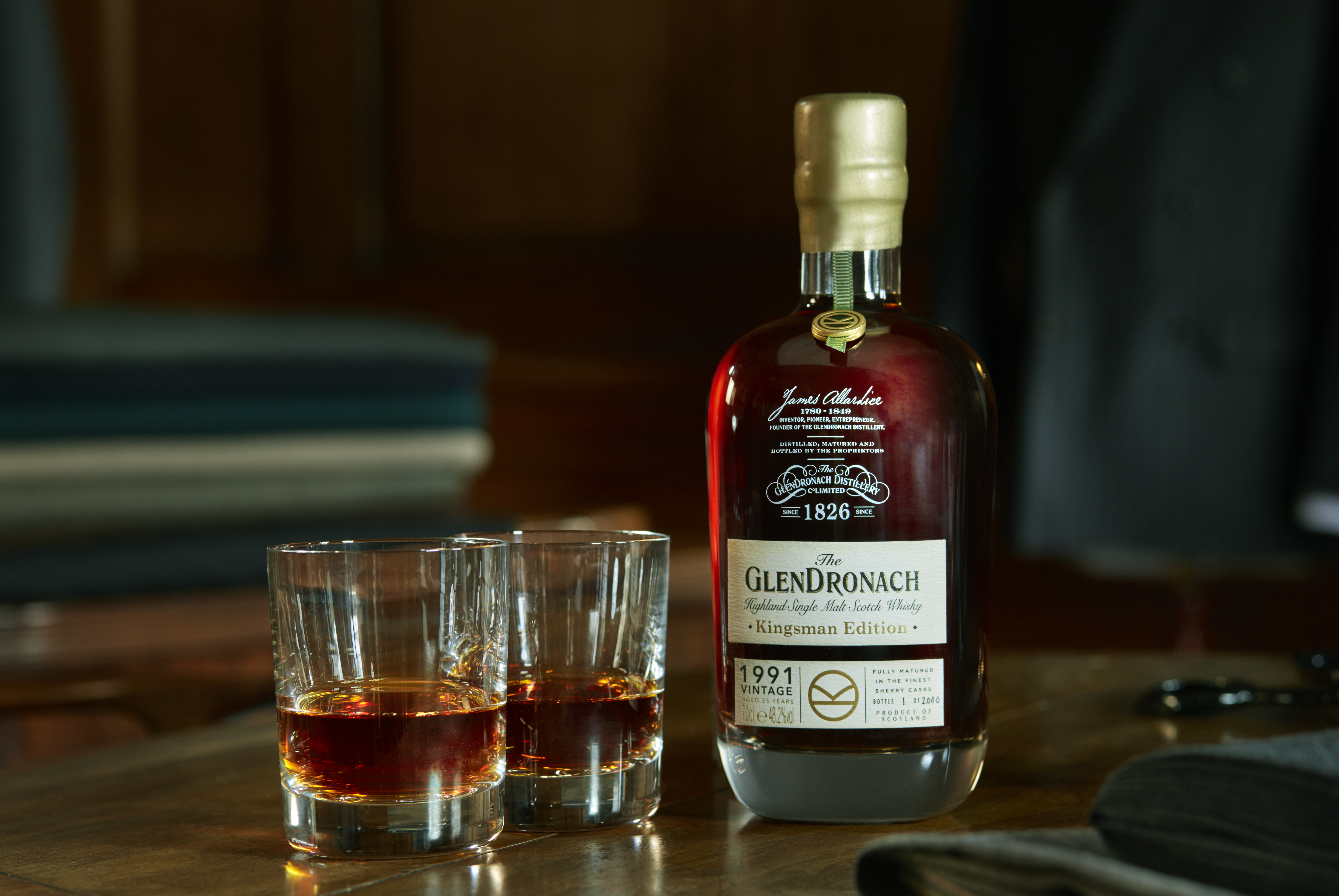 The Glendronach’s exclusive Kingsman single malt scotch